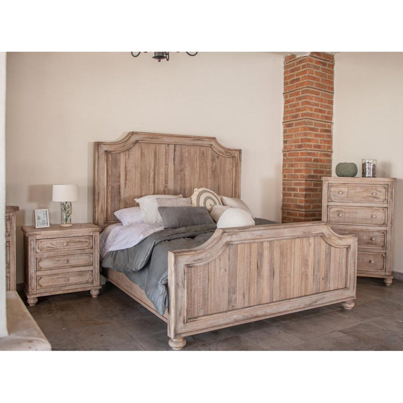 International Furniture Direct Aruba Natural Queen Bed IFD7332HBDQE/IFD7332FTBQE/IFD7332RLSQE IMAGE 2