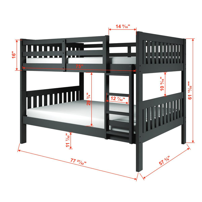 Donco Trading Company Kids Beds Bunk Bed 1015-3FFDG IMAGE 3