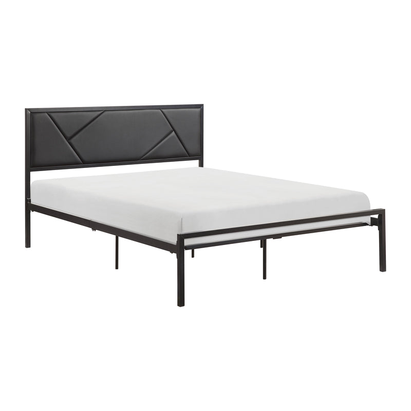 Homelegance Rhea Queen Upholstered Platform Bed 1602BK-1 IMAGE 2