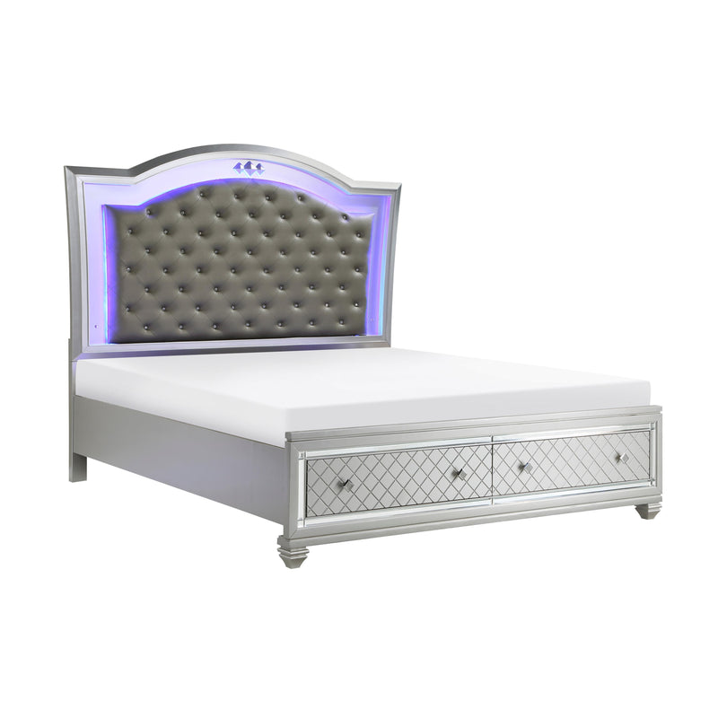 Homelegance Leesa King Upholstered Platform Bed with Storage 1430K-1EK* IMAGE 2