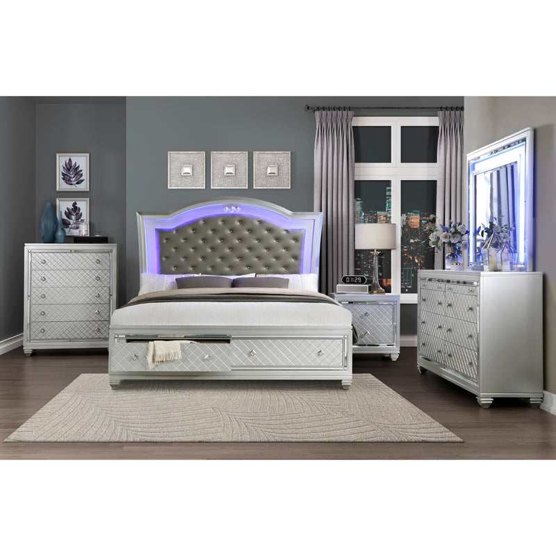 Homelegance Leesa King Upholstered Platform Bed with Storage 1430K-1EK* IMAGE 4