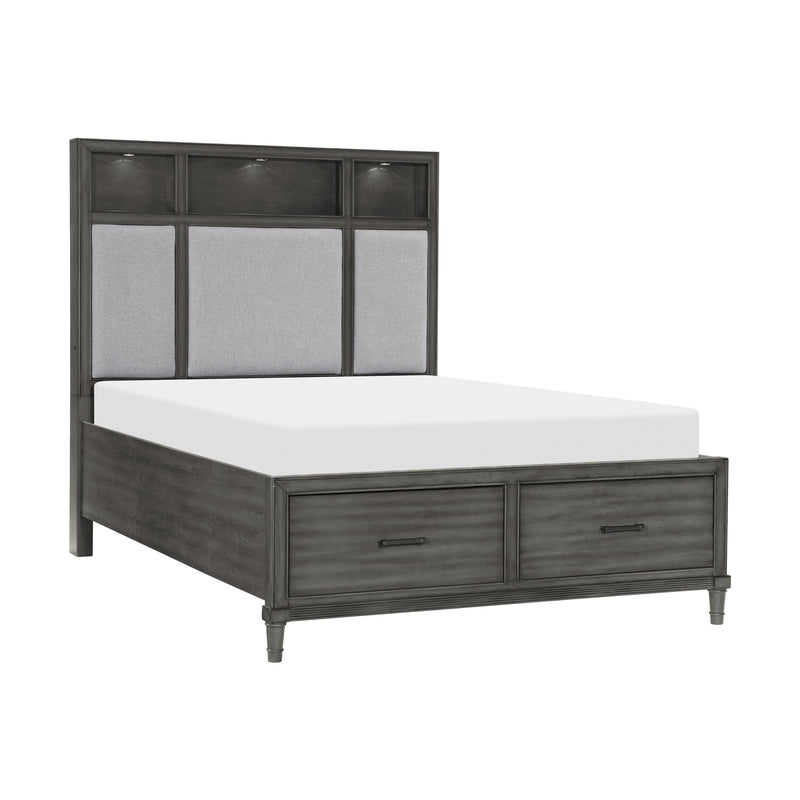 Homelegance Wittenberry King Upholstered Platform Bed with Storage 1573K-1EK* IMAGE 2