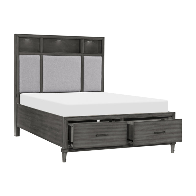 Homelegance Wittenberry King Upholstered Platform Bed with Storage 1573K-1EK* IMAGE 3