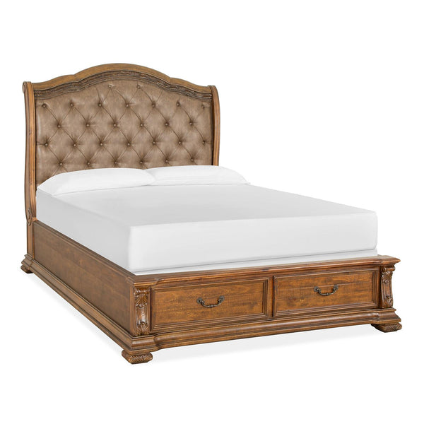 Magnussen Durango Queen Upholstered Sleigh Bed with Storage B5133-52H/B5133-52R/B5133-52SF IMAGE 1