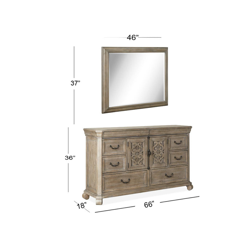 Magnussen Tinley Park Landscape Dresser Mirror B4646-40 IMAGE 3