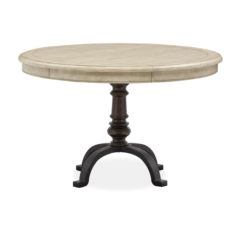 Magnussen Round Harlow Dining Table D5491-22B/D5491-22T IMAGE 2