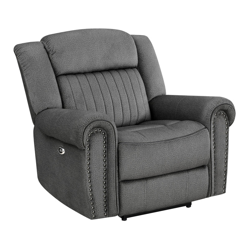 Homelegance Brennen Power Fabric Recliner 9204CC-1PW IMAGE 2