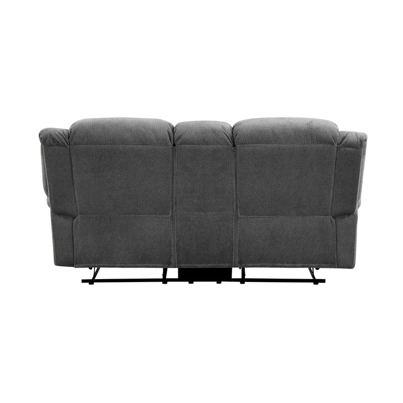 Homelegance Brennen Reclining Fabric Loveseat with Console 9204CC-2 IMAGE 3