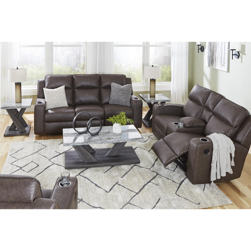 Signature Design by Ashley Lavenhorne Reclining Leather Look Sofa 6330689 IMAGE 11