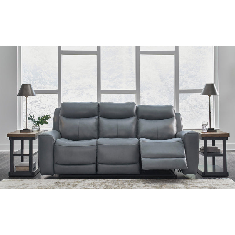 Signature Design by Ashley Mindanao Power Reclining Leather Match Sofa U5950415 IMAGE 7