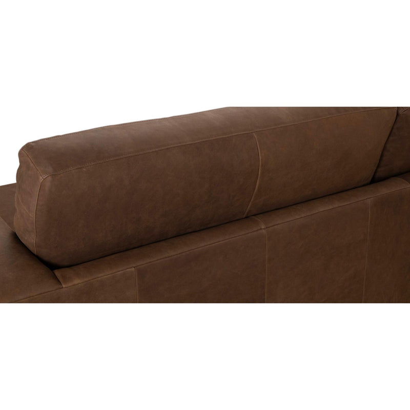 Bassett Weldon Stationary Leather Sofa 3129-62L 7232-8 IMAGE 7