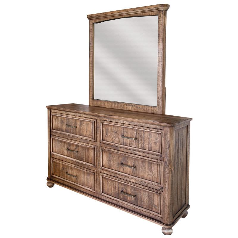 International Furniture Direct Villahermosa Dresser Mirror IFD7401MIR IMAGE 2