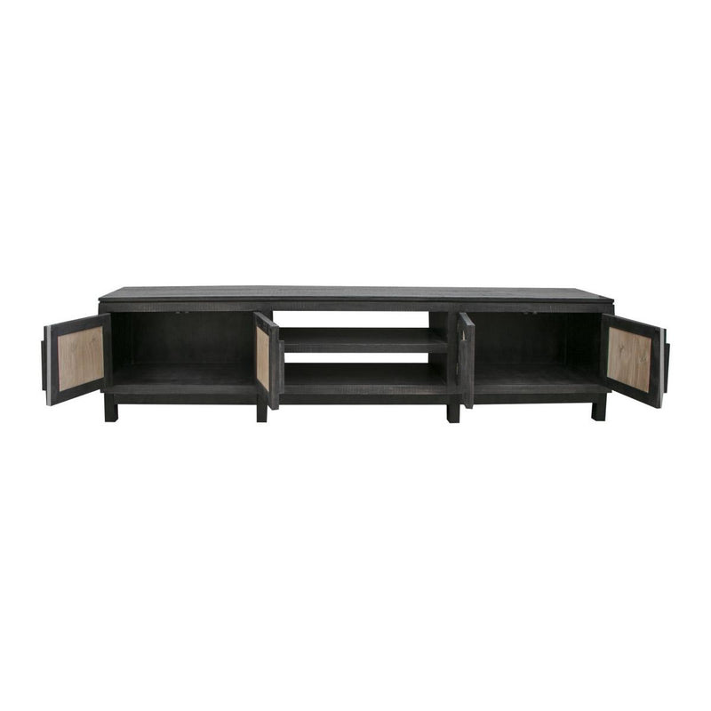 International Furniture Direct Cosala TV Stand IFD8081STN93BK IMAGE 2