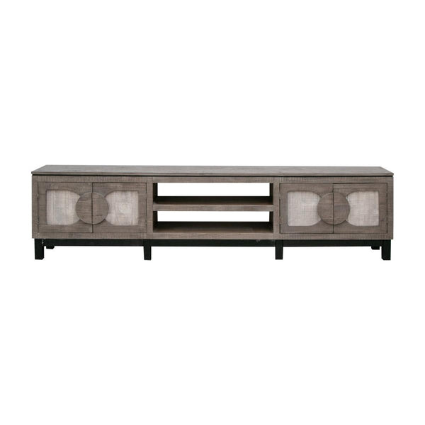 International Furniture Direct Cosala TV Stand IFD8081STN93GY IMAGE 1