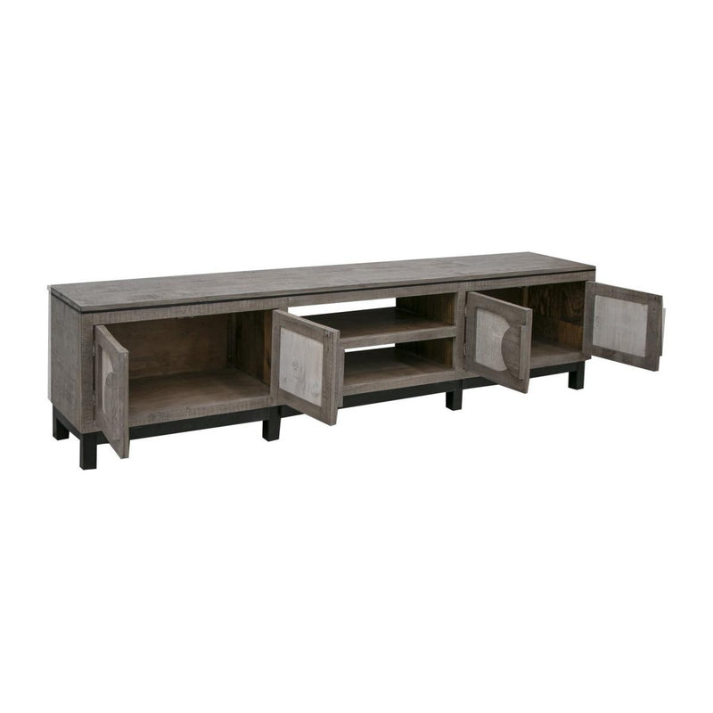 International Furniture Direct Cosala TV Stand IFD8081STN93GY IMAGE 2