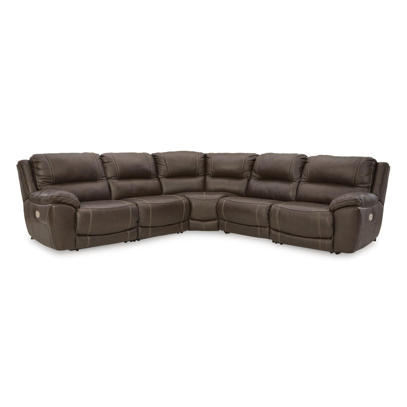 Signature Design by Ashley Dunleith Power Reclining Leather 5 pc Sectional U7160431/U7160446/U7160458/U7160462/U7160477 IMAGE 1