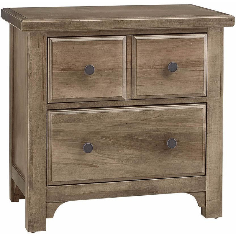 Vaughan-Bassett Cool Farmhouse 2-Drawer Nightstand 800-227 IMAGE 1