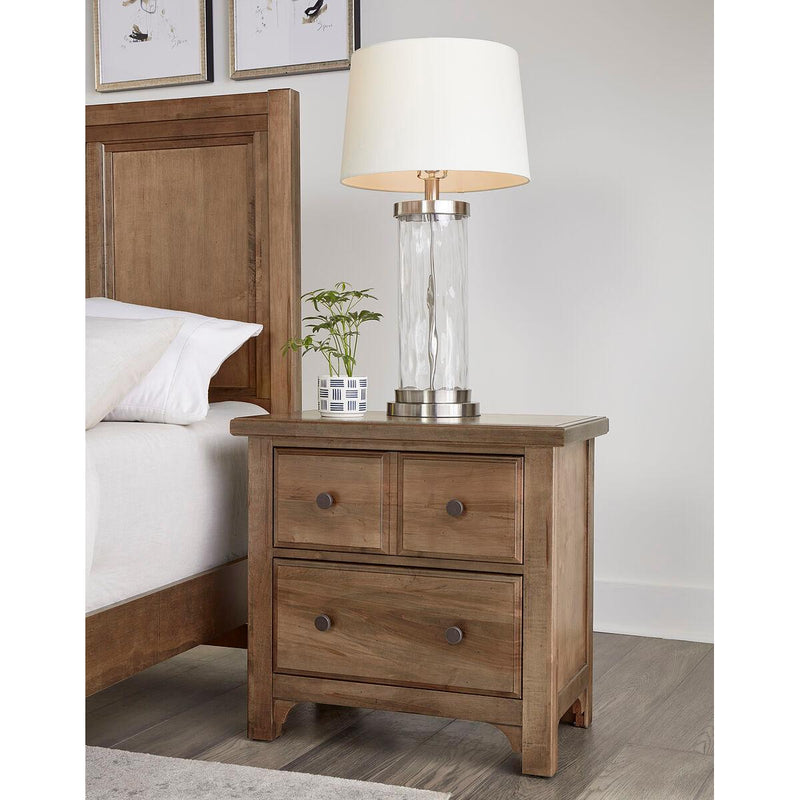 Vaughan-Bassett Cool Farmhouse 2-Drawer Nightstand 800-227 IMAGE 2