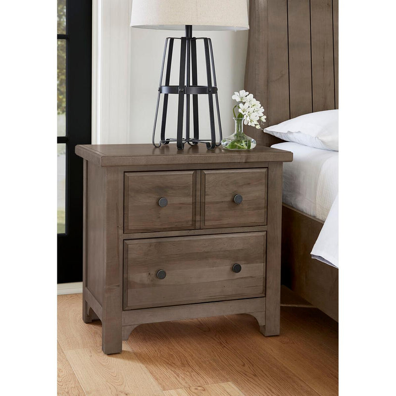 Vaughan-Bassett Cool Farmhouse 2-Drawer Nightstand 801-227 IMAGE 3