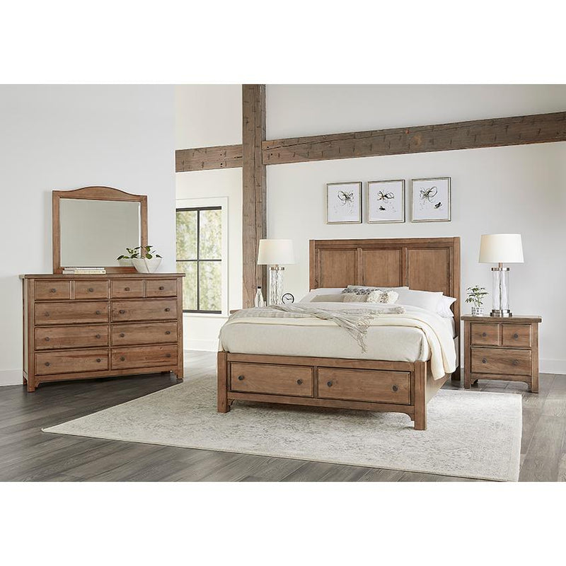 Vaughan-Bassett Cool Farmhouse Queen Panel Bed with Storage 800-557-050B-502-555 IMAGE 3