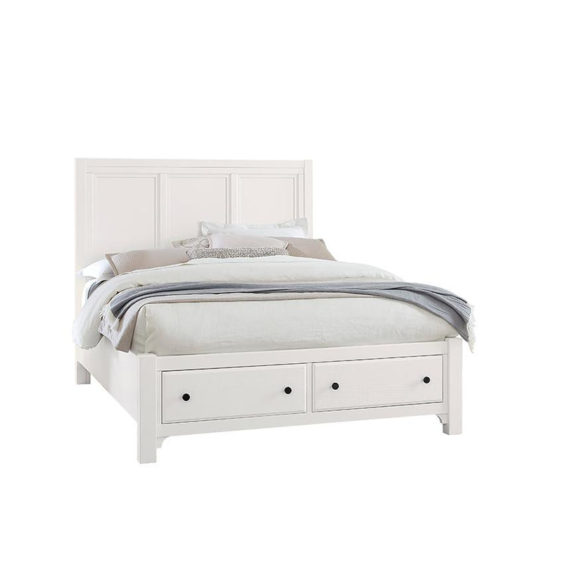 Vaughan-Bassett Cool Farmhouse Queen Panel Bed with Storage 804-557-050B-502-555 IMAGE 1