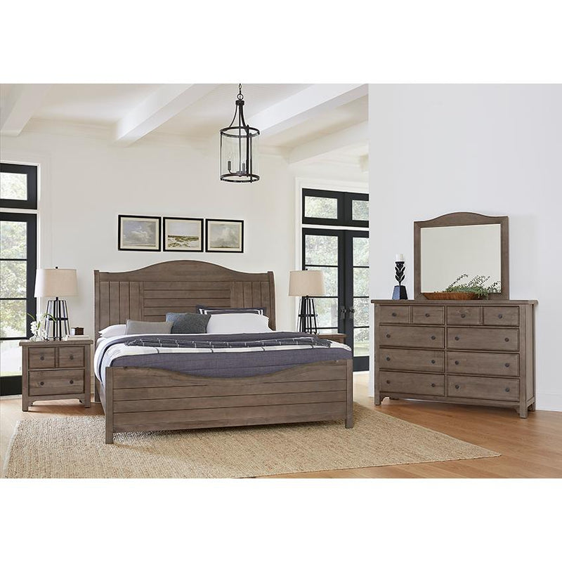 Vaughan-Bassett Cool Farmhouse King Sleigh Bed 801-663-366-922-MS1 IMAGE 4