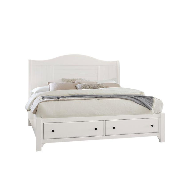 Vaughan-Bassett Cool Farmhouse Queen Sleigh Bed with Storage 804-553-050B-502-555 IMAGE 1