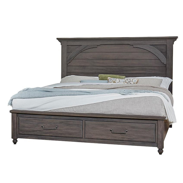 Vaughan-Bassett Vista King Mansion Bed with Storage 772-669-066B-502-666 IMAGE 1