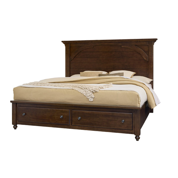 Vaughan-Bassett Vista King Mansion Bed with Storage 770-669-066B-502-666 IMAGE 1