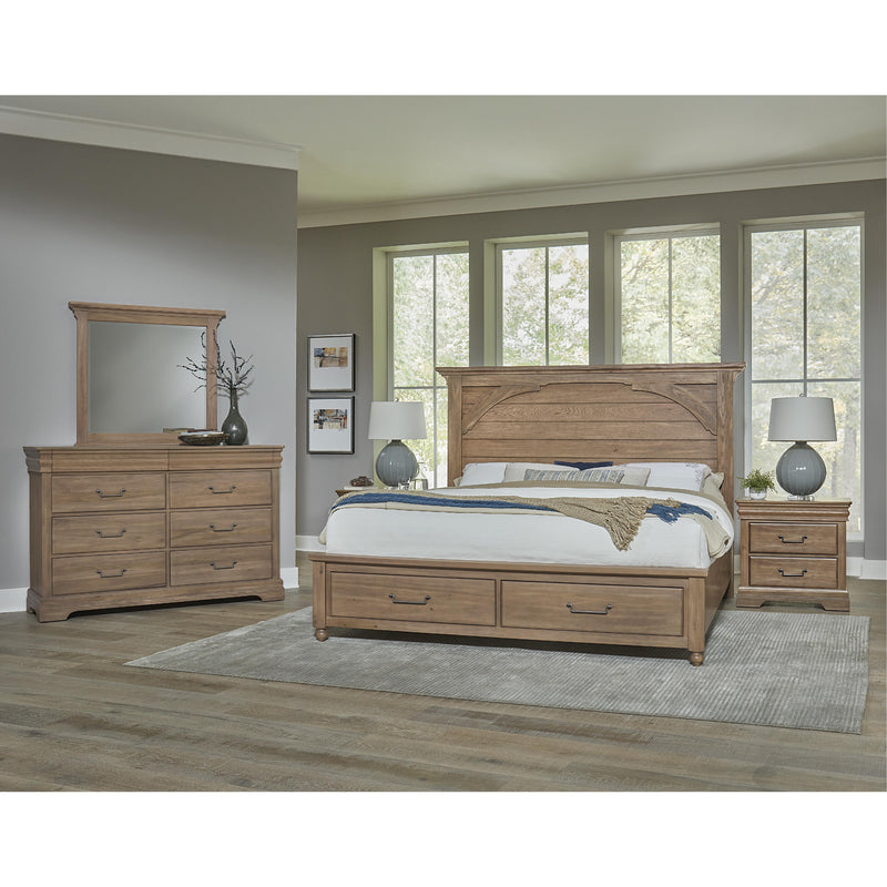 Vaughan-Bassett Vista King Mansion Bed with Storage 771-669-066B-502-666 IMAGE 2