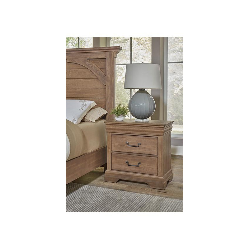 Vaughan-Bassett Vista 2-Drawer Nightstand 771-226 IMAGE 3