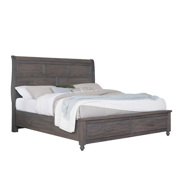 Vaughan-Bassett Vista King Mansion Bed with Storage 772-663-066B-502-666 IMAGE 1