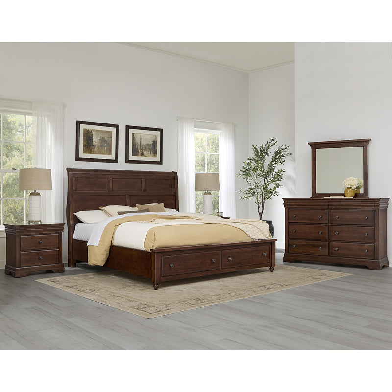 Vaughan-Bassett Vista Queen Mansion Bed with Storage 770-553-050B-502-555 IMAGE 2