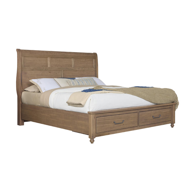 Vaughan-Bassett Vista King Mansion Bed with Storage 771-663-066B-502-666 IMAGE 1