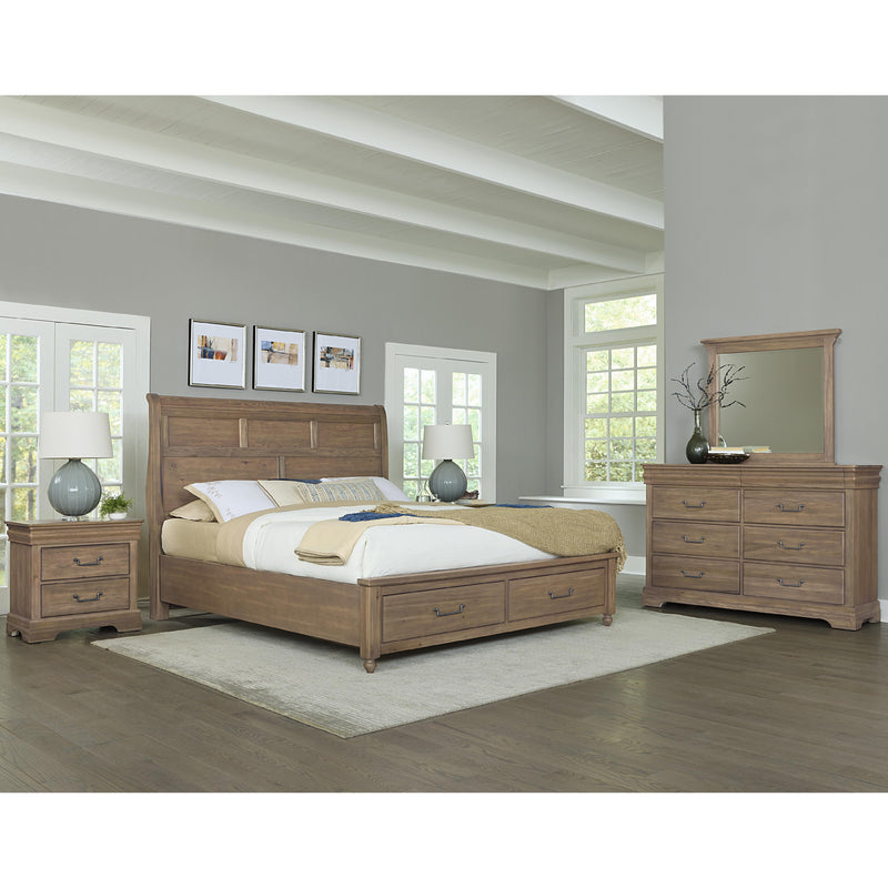 Vaughan-Bassett Vista King Mansion Bed with Storage 771-663-066B-502-666 IMAGE 2