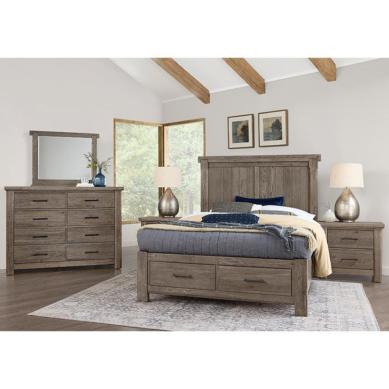 Vaughan-Bassett Yellowstone Queen Panel Bed with Storage 780-558-050B-502-555 IMAGE 4