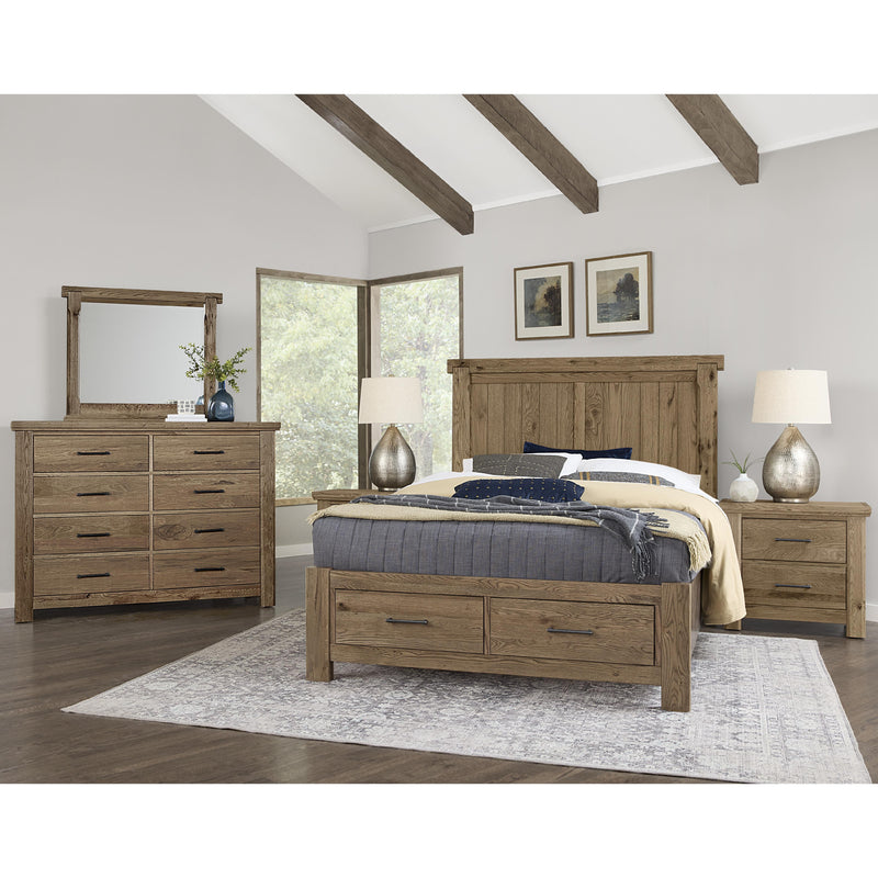 Vaughan-Bassett Yellowstone Queen Panel Bed with Storage 782-558-050B-502-555 IMAGE 2