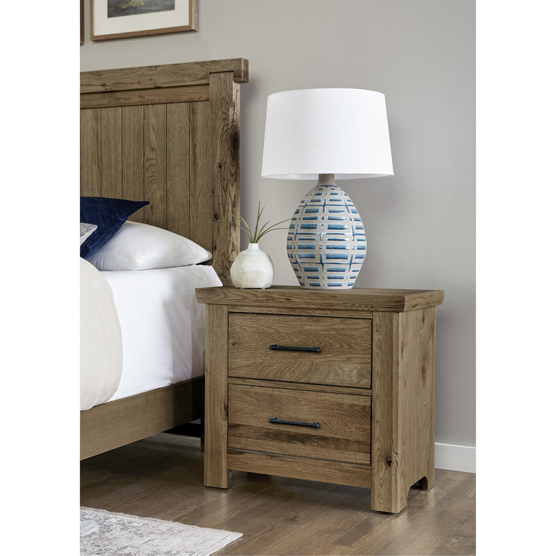 Vaughan-Bassett Yellowstone 2-Drawer Nightstand 782-227 IMAGE 2