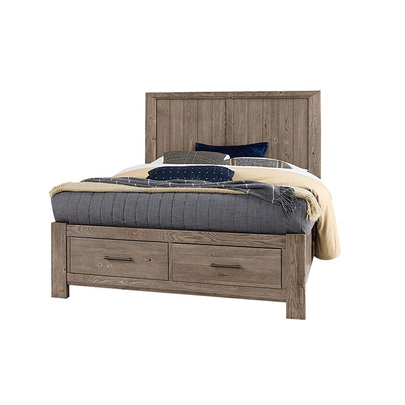 Vaughan-Bassett Yellowstone Queen Panel Bed with Storage 780-557-050B-502-555 IMAGE 1