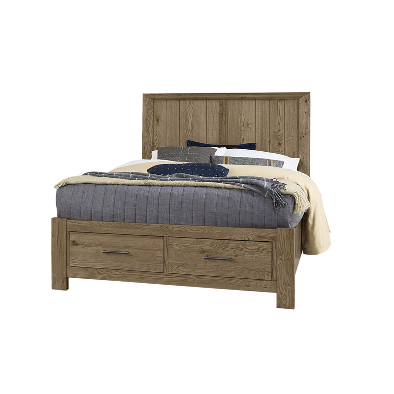 Vaughan-Bassett Yellowstone Queen Panel Bed with Storage 782-557-050B-502-555 IMAGE 1