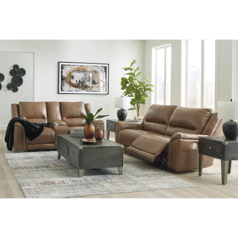 Signature Design by Ashley Trasimeno Power Reclining Leather Match Sofa U8281547 IMAGE 13