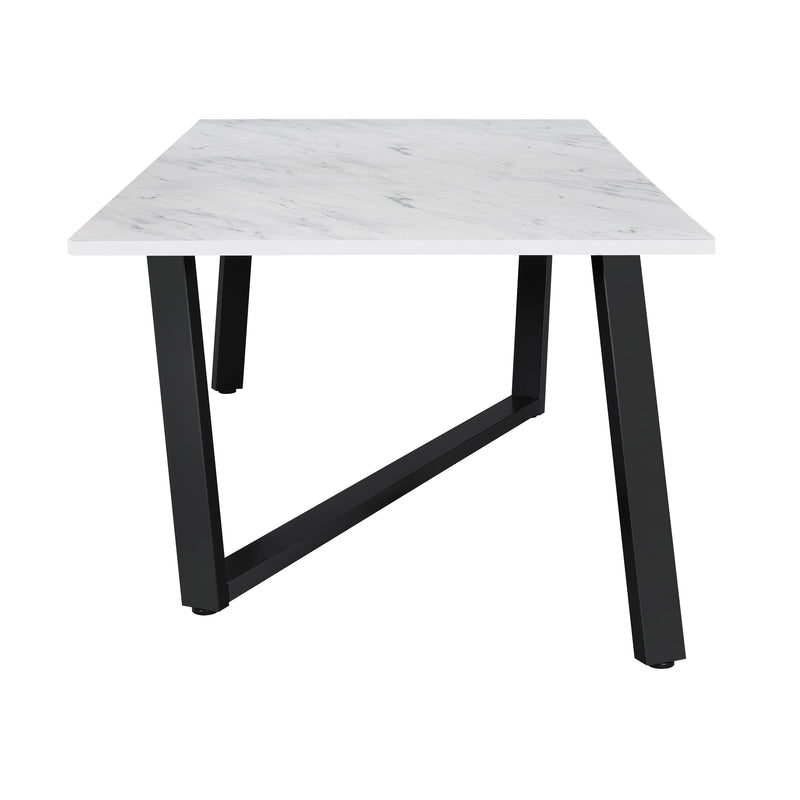 Coaster Furniture Mayer Dining Table with Faux Marble Top 193781 IMAGE 4