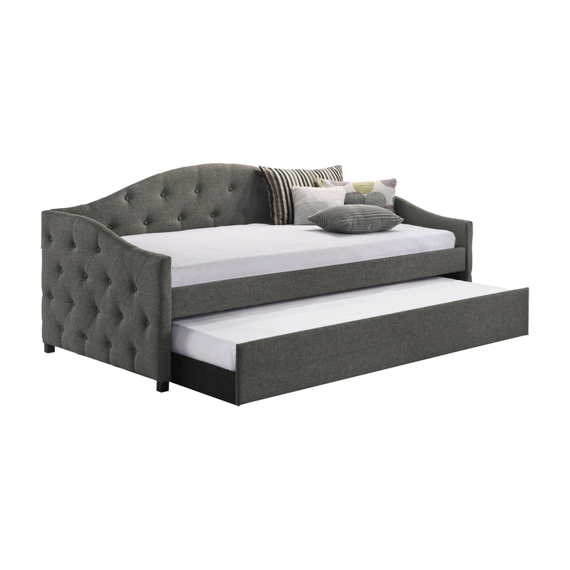 Coaster Furniture Sadie 300638 Upholstered Twin Daybed with Trundle - Grey IMAGE 1