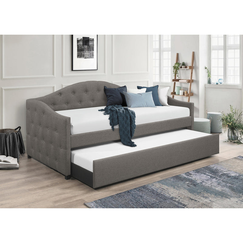 Coaster Furniture Sadie 300638 Upholstered Twin Daybed with Trundle - Grey IMAGE 2