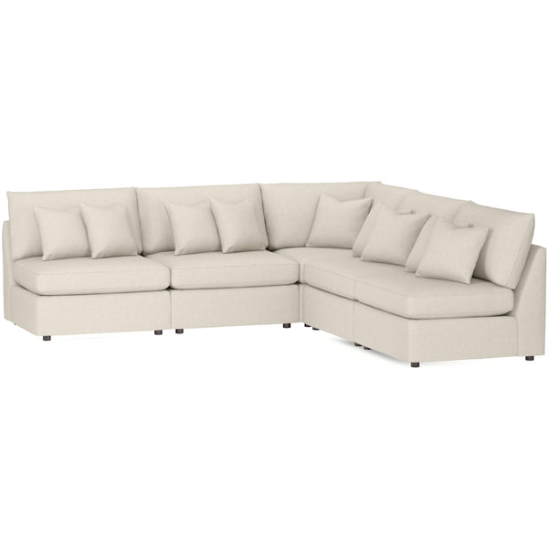 Bassett Beckham Fabric Sectional Beckham 2676 L-Shaped Sectional - Bone IMAGE 1