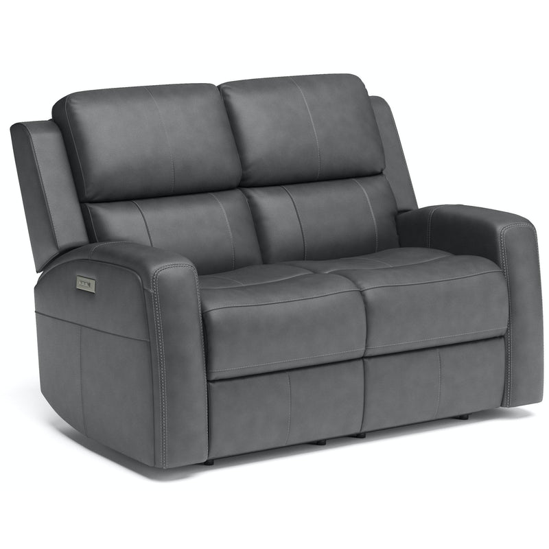 Flexsteel Power Reclining Leather Match Loveseat 1043-60PH 946-02 IMAGE 1