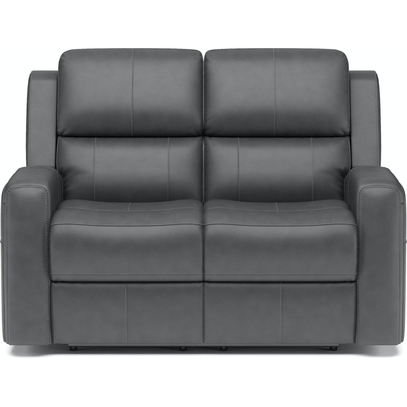 Flexsteel Power Reclining Leather Match Loveseat 1043-60PH 946-02 IMAGE 2