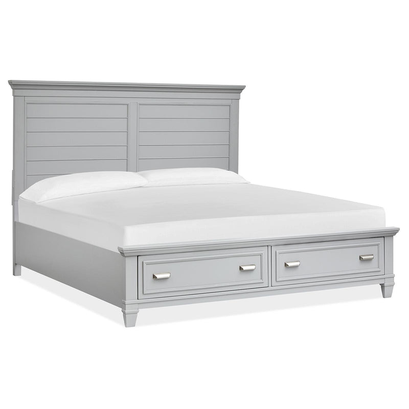 Magnussen Charleston King Panel Bed with Storage B5611-54RGY/B5611-64HGY/B5611-64SFGY IMAGE 1