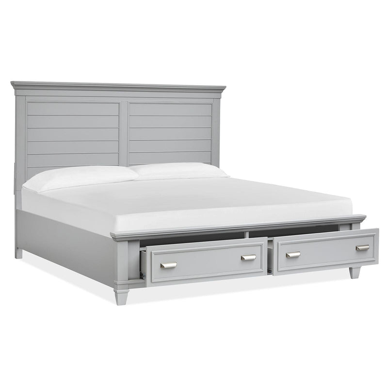 Magnussen Charleston King Panel Bed with Storage B5611-54RGY/B5611-64HGY/B5611-64SFGY IMAGE 2