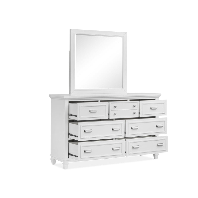 Magnussen Charleston Landscape Dresser Mirror B5611-40WH IMAGE 2